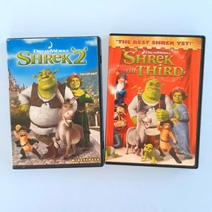Shrek 2 & The Third DVD's